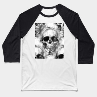 Skull Print No.1 Baseball T-Shirt